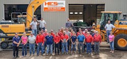 Hyundai Construction Equipment and Holland Equipment Services teams