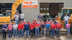 Hyundai Construction Equipment and Holland Equipment Services teams