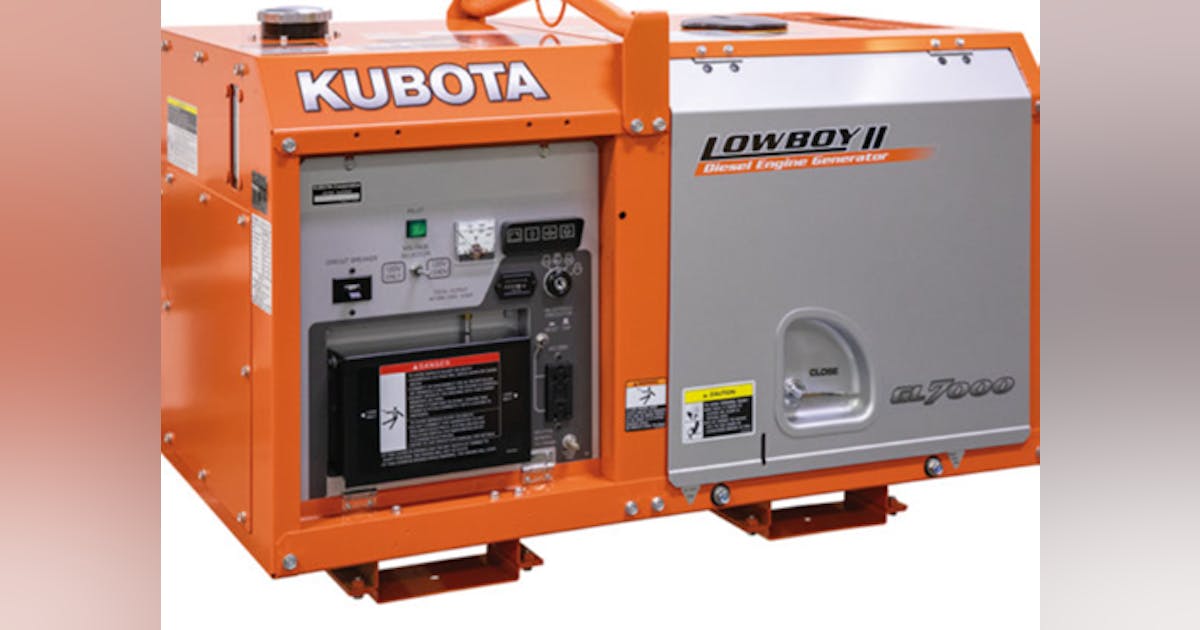 The Kubota GL7000TM 7000watt Lowboy II Series Industrial Diesel