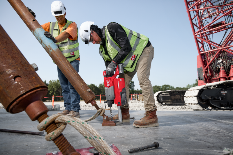 Milwaukee SDS Plus Rotary Hammer Features Auto Stop Kickback Control