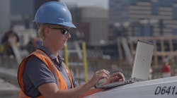 Uri Laptop On Construction Site