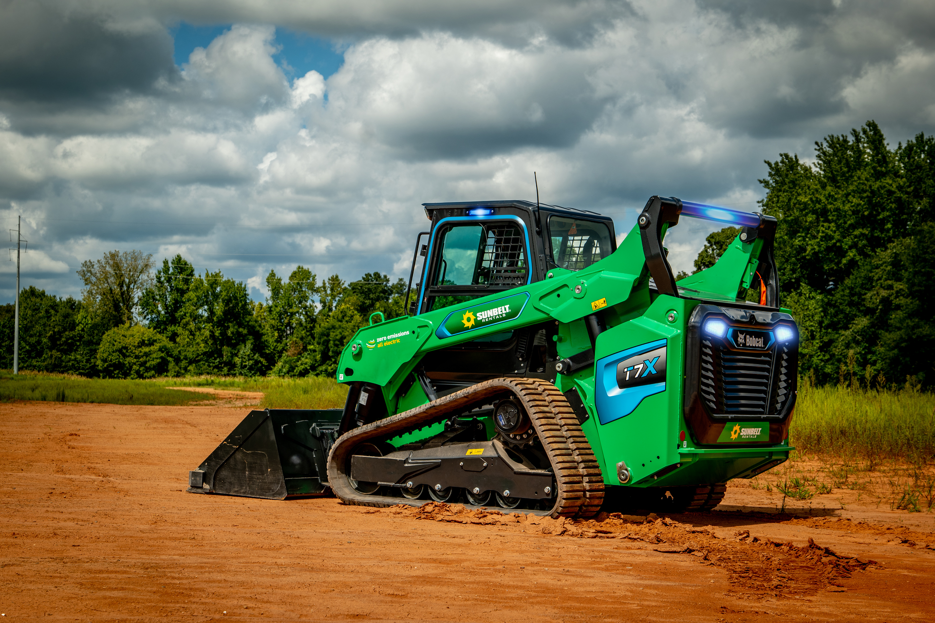 Sunbelt Rentals Receives Delivery of First Bobcat T7x AllElectric Compact Track Loader Rental