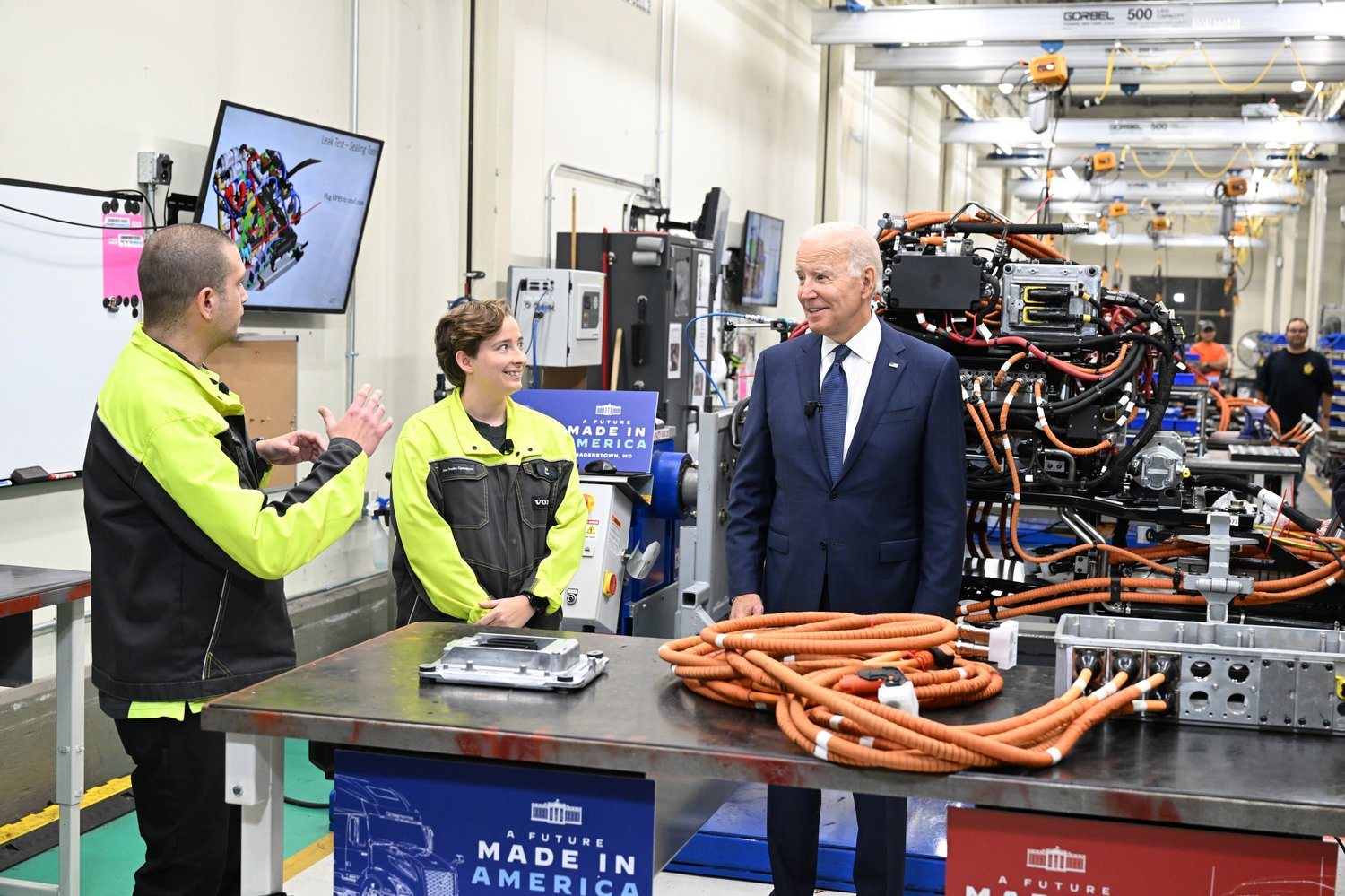 President Biden Visits Volvo Group Powertrain Operations in Hagerstown