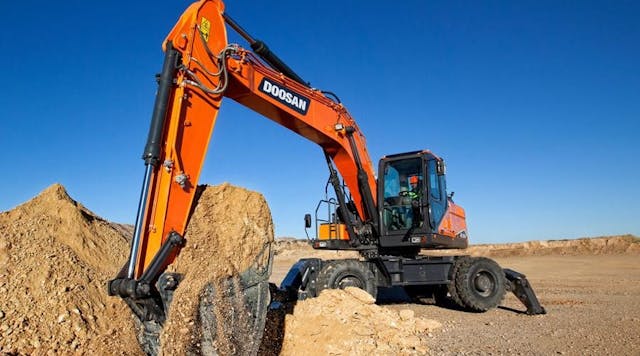 Doosan next-generation -7 Series wheel excavators: