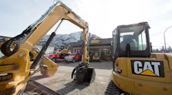 Finning 3 Rental Equipment Store In Background