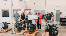Takeuchi Engine Donation To Trade School 2023