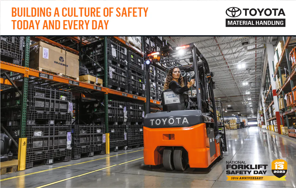 Toyota Material Handling Marks 10th Annual Forklift Safety Day with New Slate of Safety Features - Vimarsana News