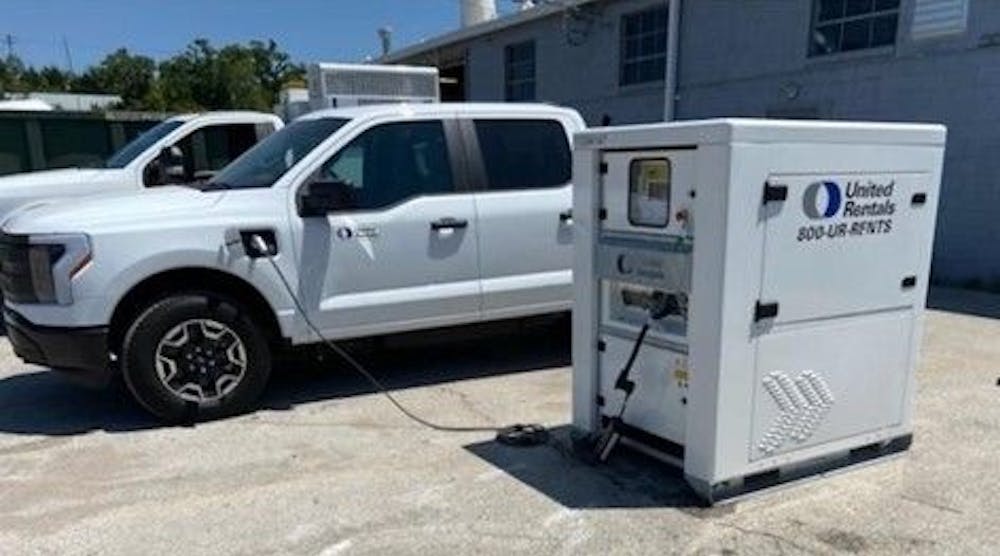 United Rentals Battery Energy Charging Electric Vehicle 23