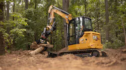 Cat Grapple On Mini Excavator