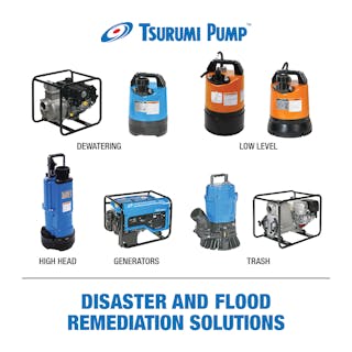 Tsurumi Pump Boosts Inventory To Aid Disaster Stricken Regions Across North America