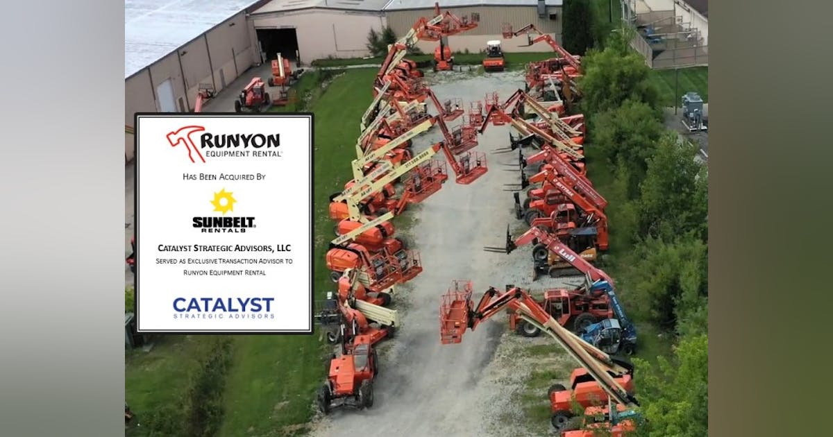Sunbelt Rentals Expands in Indianapolis with Acquisition of Runyon ...