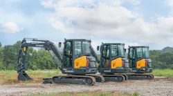 Hyundai Three New Compact Excavators 2023