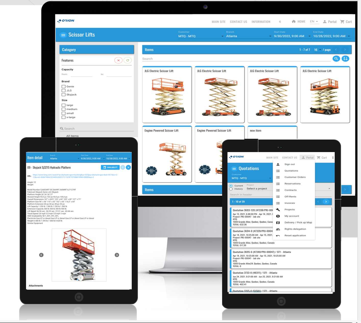 Orion Software Shopping Cart And Web Portal
