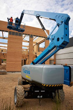 Genie S 60 Fe Front View Steel Erection Job Site 6539dfbcb9868