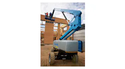 Genie S 60 Fe Front View Steel Erection Job Site