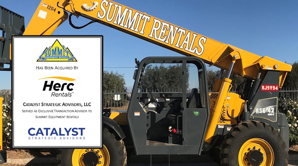 Herc Acquires Summit Equipment Rentals