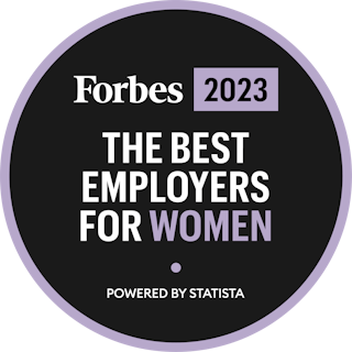 United Rentals Forbes Best Employers For Women &apos;23 Black Circle