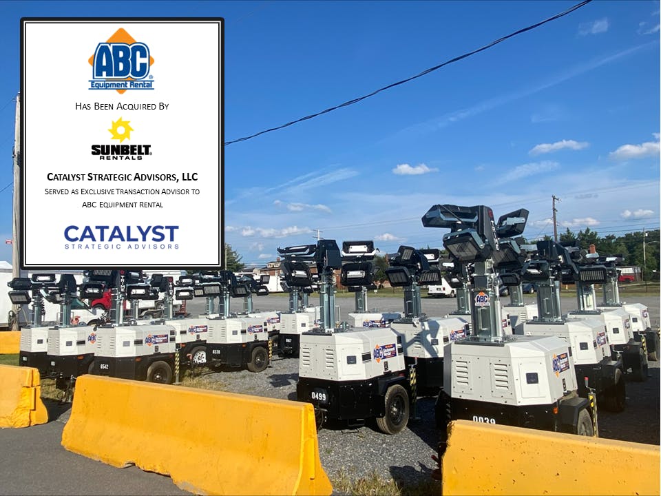 Sunbelt Rentals Acquires BaltimoreBased ABC Equipment Rental Rental Equipment Register