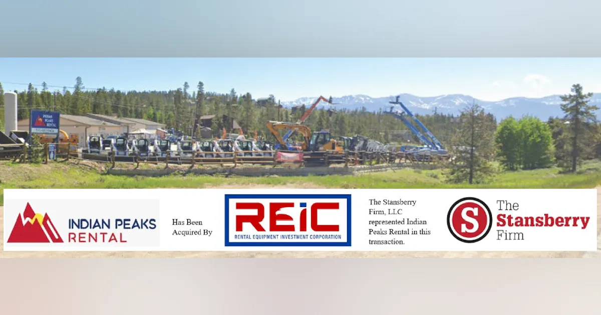 Reic Rentals Bigfork Rental Equipment Investment Corp. Acquires Indian Peaks Rental | Rental ...
