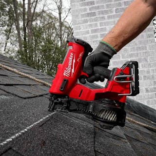 Milwaukee Tool s Coil Roofing Nailer Hammers Six Nails Per Second Rental Equipment Register