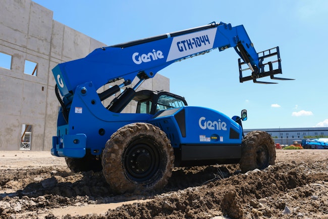 67abef4d6175d9aa851b2903 Genie Gth1044 Mud Side View1 Feb 2025