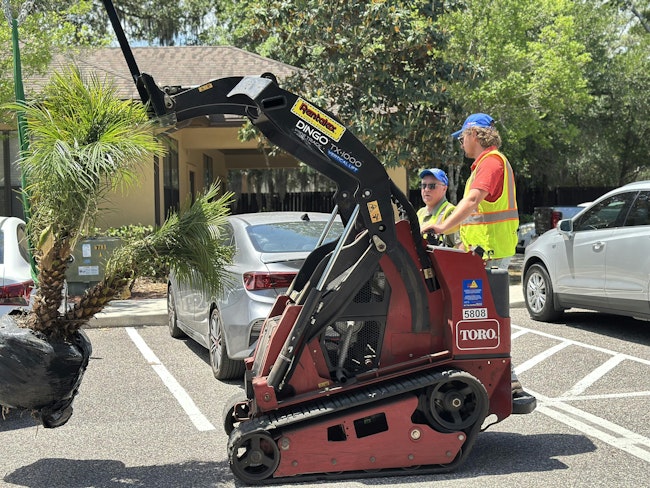 A Volunteer On A Machine Donated By Toro Co And The Ara Foundation