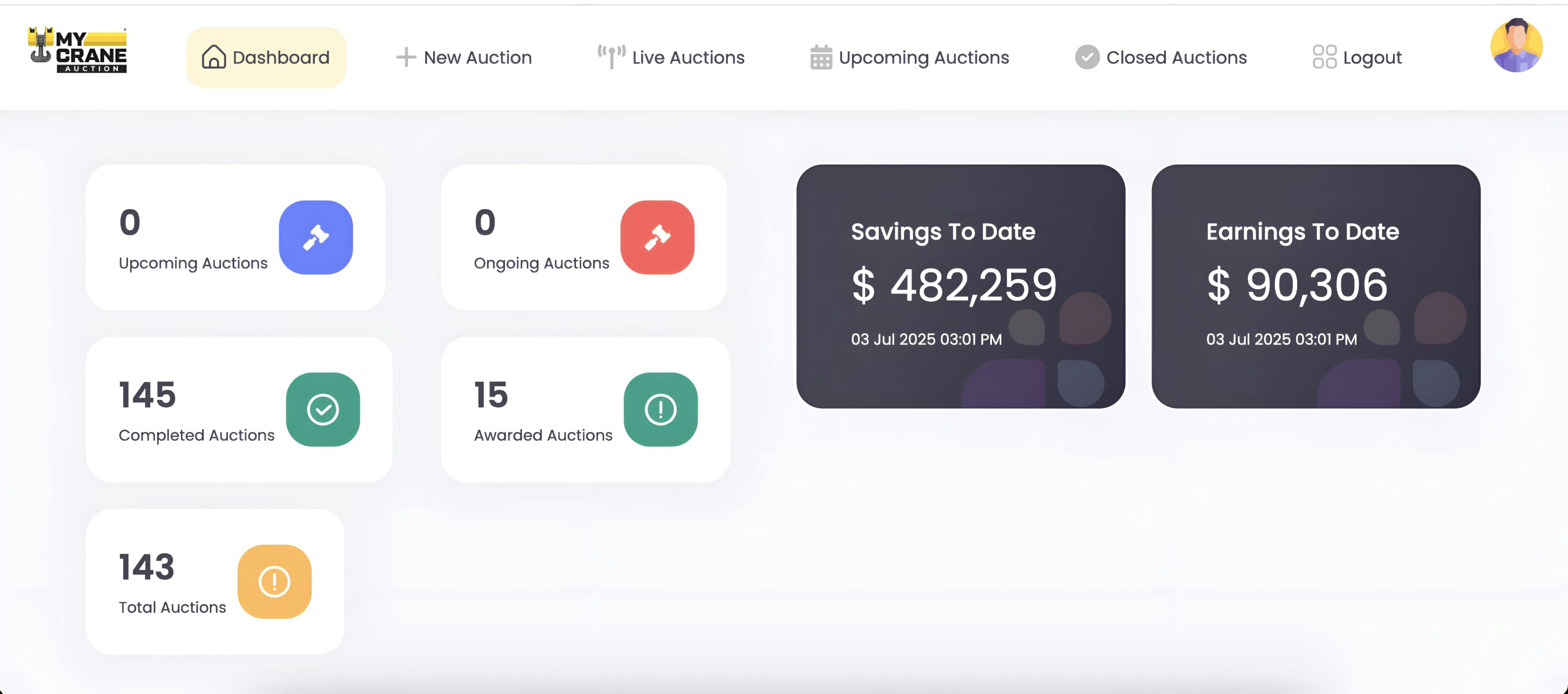 686befd6c78a9f945bda5f9e Mycrane Auctions 725