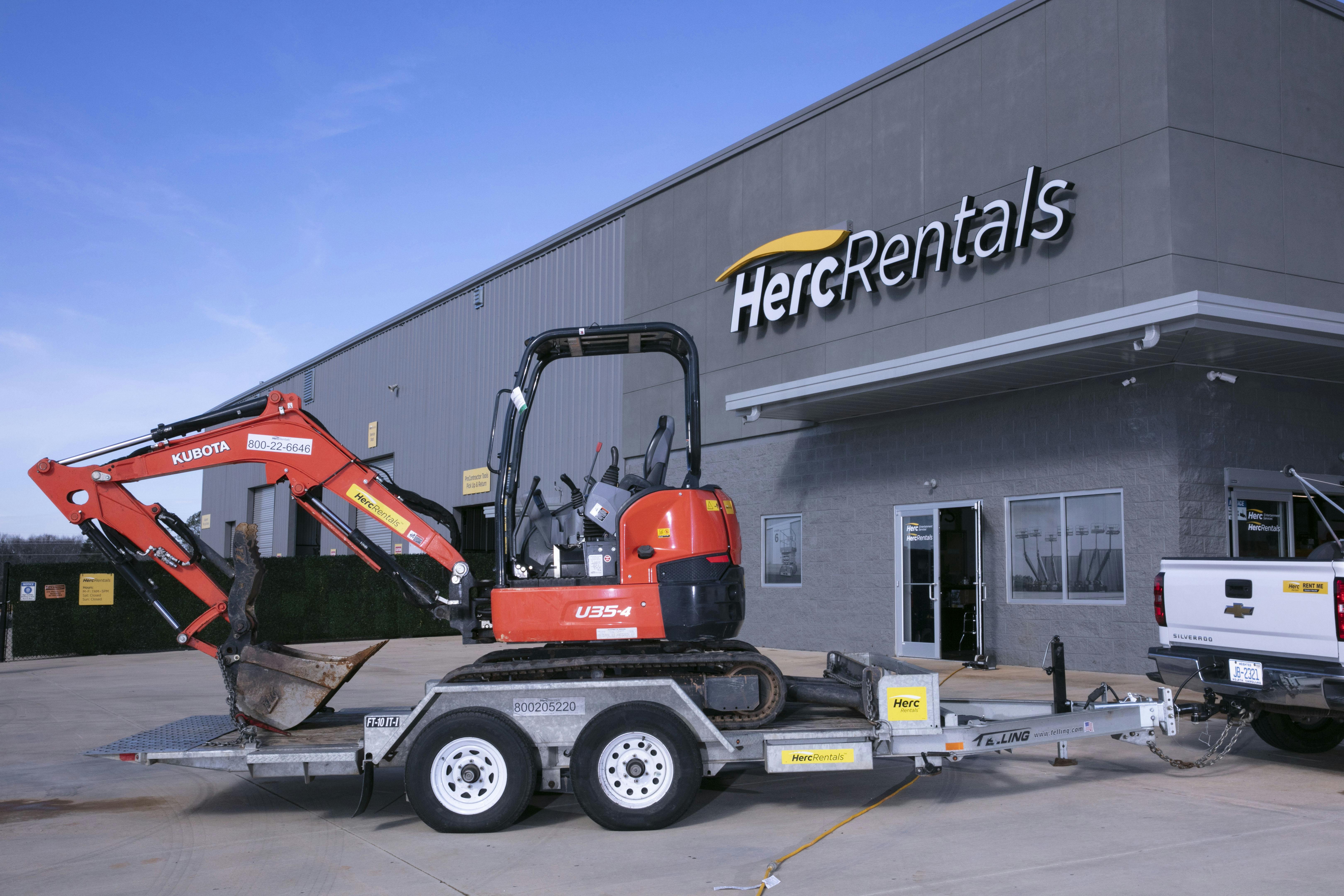 688a73e8d00a924037f5ce87 Herc Rentals Nov 23 Delivery Trailer Kubota Machin