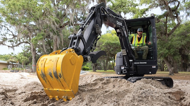 26 P-Tier compact excavator by John Deere.
