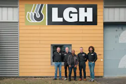 Left to right, Cas van Ree, head of sales LGH EU; Andy Mault, CEO LGH Europe; Niels de Gelder, finance director and Markus Voight, operations manager, at LGH’s Antwerpen facility. Left to right, Cas van Ree, head of sales LGH EU; Andy Mault, CEO LGH Europe; Niels de Gelder, finance director and Markus Voight, operations manager, at LGH’s Antwerpen facility.