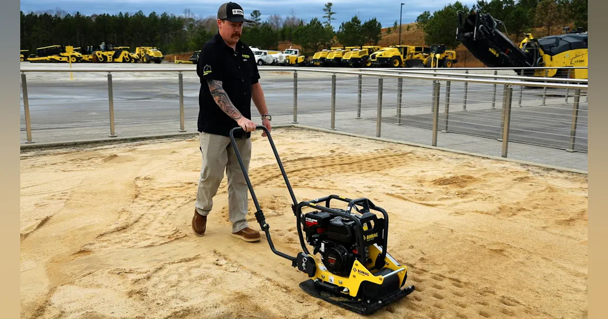 New Bomag BP Series Vibratory Plate Compactors Feature Six Gas Engine ...