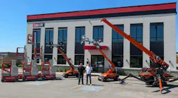CanLift managing partners Marko (left) and Johnny (right) Dragicevic with some of CanLift’s growing fleet.