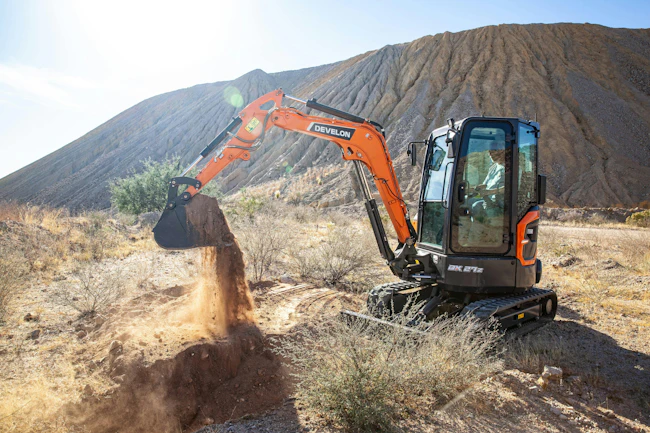 6a56bc3268f4179adf03d6b2 Develon Dx27z7 Miniexcavator July 26