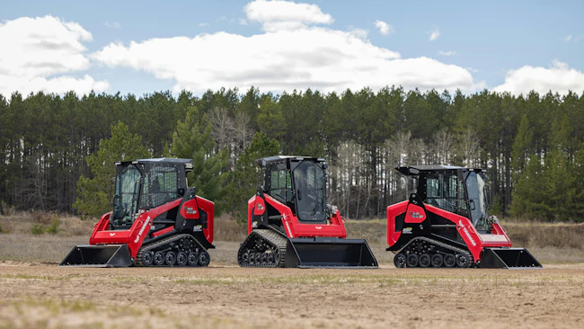 Yanmar's lineup of three new compact track loaders.