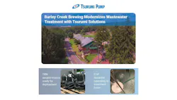 Barley Creek Brewing invested in a larger, fully modernized wastewater treatment facility from Tsurumi Pump.