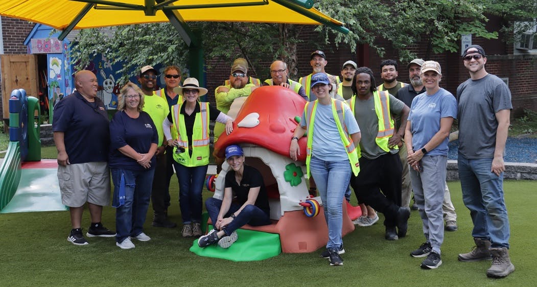 The Toro Company Foundation and the American Rental Association Foundation teamed up to improve the outdoor space at the United Way&rsquo;s Family Center at Ben Franklin High School in Baltimore.