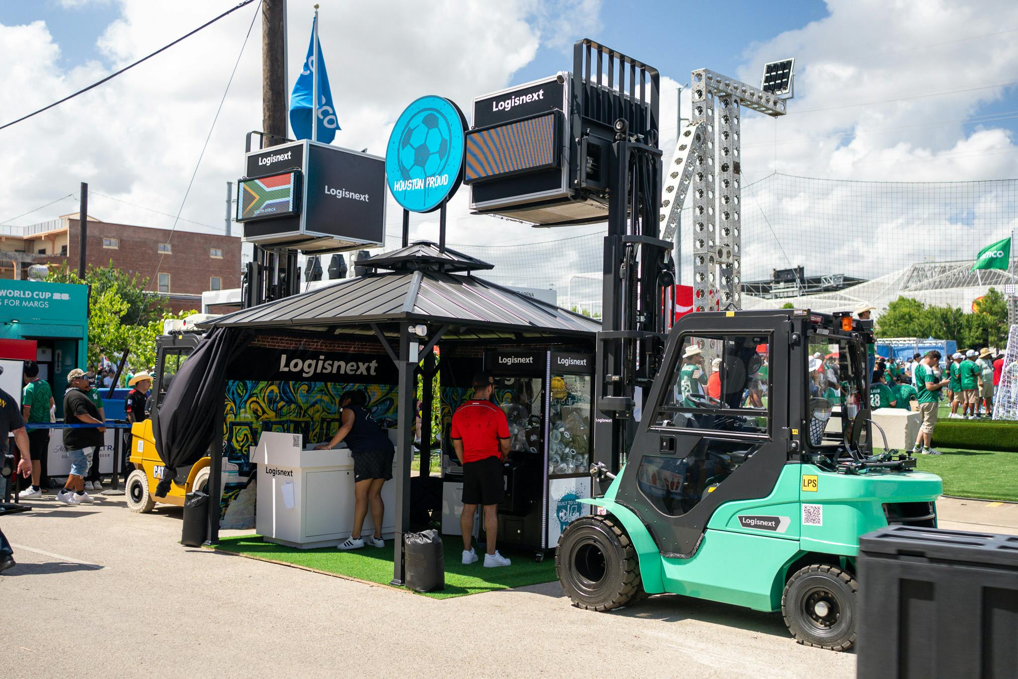 Logisnext Americas' equipment helped organizers move supplies and other materials throughout the venue as Houston welcomed soccer fans from around the world.