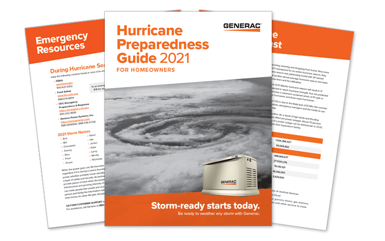 An earlier version of Generac's Hurricane Preparedness Guide.