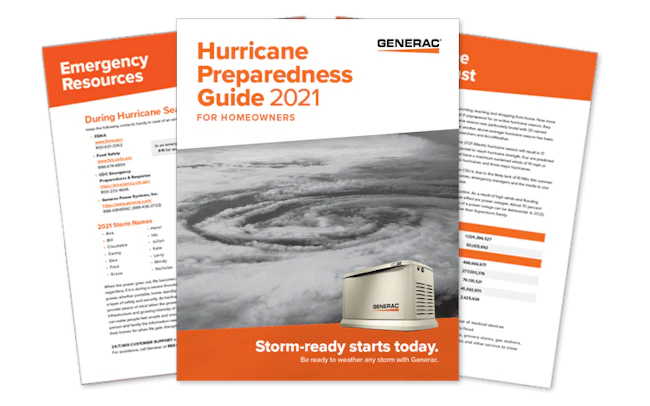 An earlier version of Generac's Hurricane Preparedness Guide.