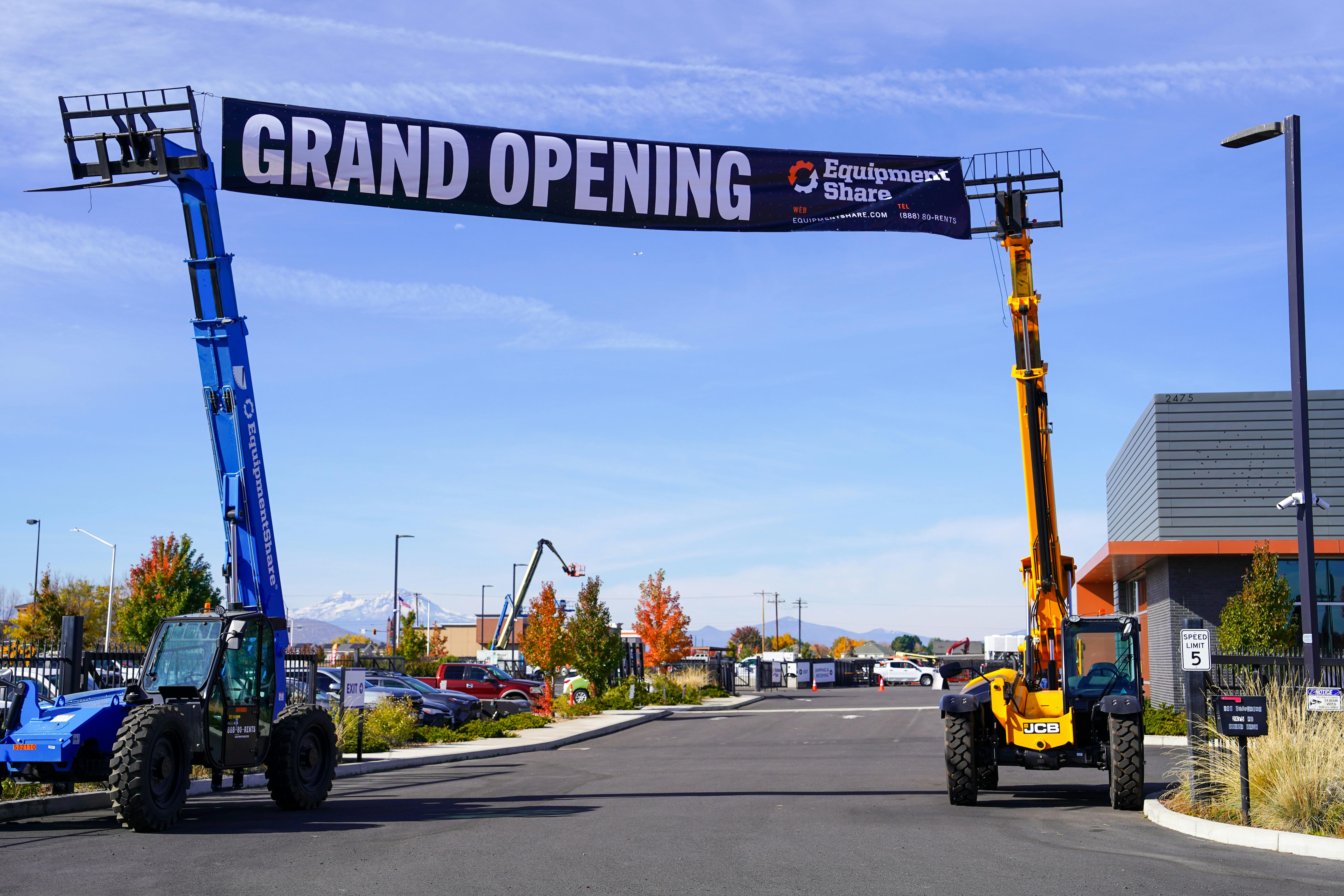 An EquipmentShare grand opening in Redmond, Ore., last fall.