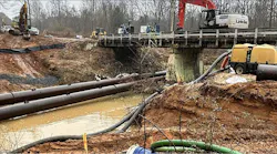 PSS Pumps, newly acquired by Holland Pump Co., on a job site.