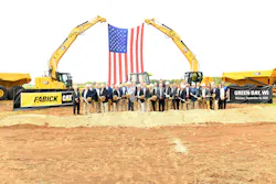 Groundbreaking at Fabick Cat's Green Bay, Wis., dealership in 2023.