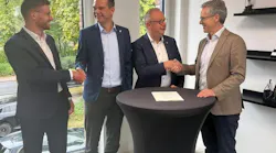 From left to right: Malte Vögeding, managing director, LC Systems; Frank Grewe, chief technology officer, 2G; Franz Leers, founder, Wenker Group; Pablo Hofelich, CEO, 2G, at the signing of the agreement.