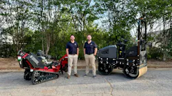 Cooper Douville, left, and Josh Nickell, both grew up around their dads' rental companies and now have teamed up to grow Northside Tool Rentals' presence throughout metro Atlanta.