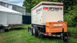 CK Power’s 250-kW mobile generators supported temporary power infrastructure at the BMW Championship in St. Louis
